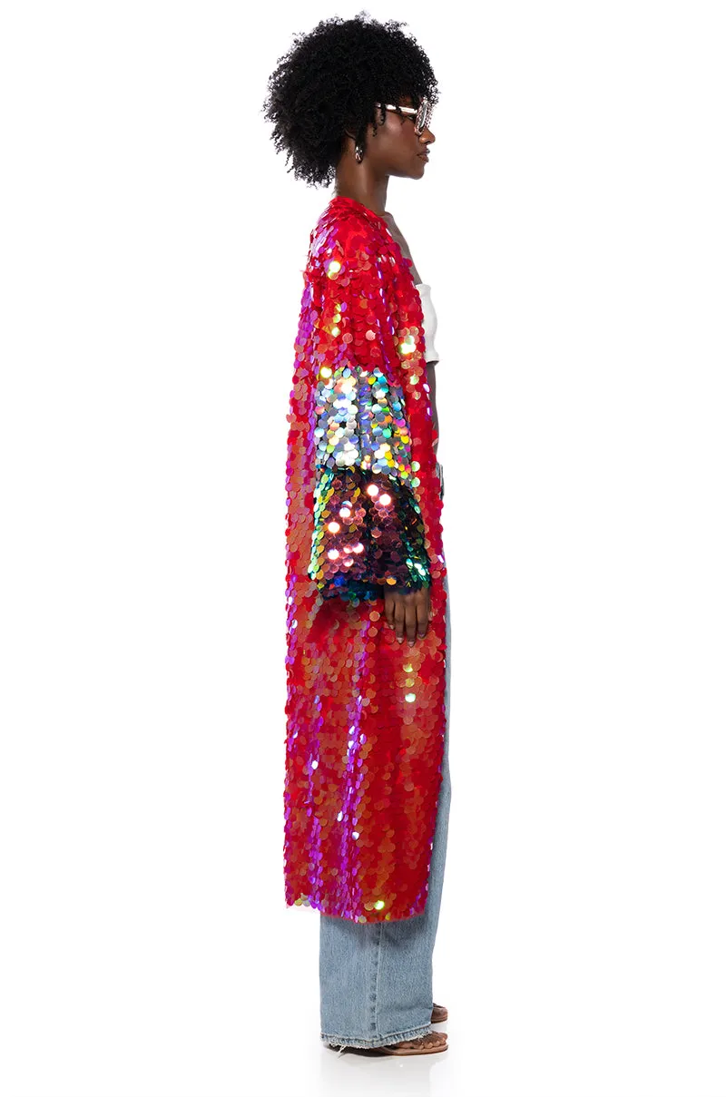 FOR THE DRAMA QUEENS SEQUIN DUSTER sold by AKIRA product image thumbnail 3