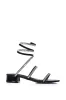 AZALEA WANG TALIRA BLACK COIL FLAT SANDAL sold by AKIRA