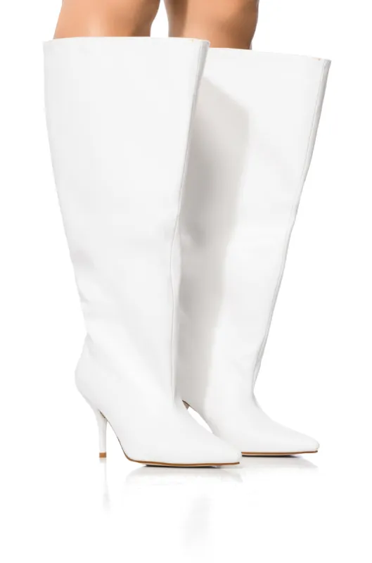 AZALEA WANG BRIGHTEN BUCKET BOOT IN CREAM sold by AKIRA