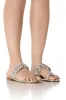 AZALEA WANG WHIMSEY EMBELLISHED SANDAL IN SILVER sold by AKIRA