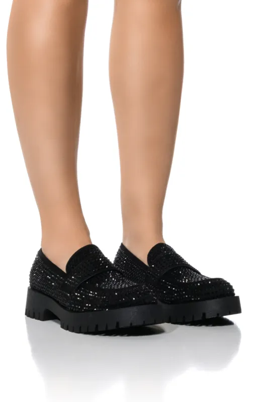 HUTCH EMBELLISHED LOAFER IN BLACK sold by AKIRA
