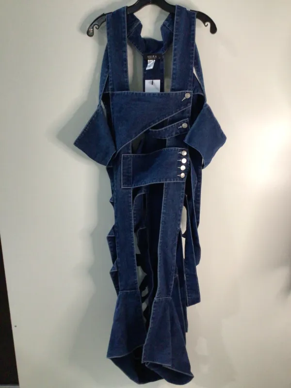 GEO CUTOUT DENIM DUSTER sold by AKIRA