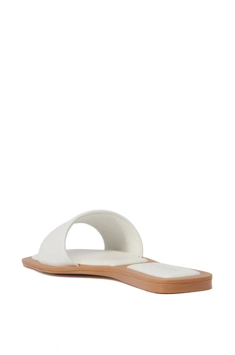 AZALEA WANG CELESTIN WHITE FLAT SANDAL sold by AKIRA product image thumbnail 5