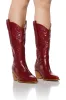 AZALEA WANG FLINT RED COWBOY BOOTIE sold by AKIRA