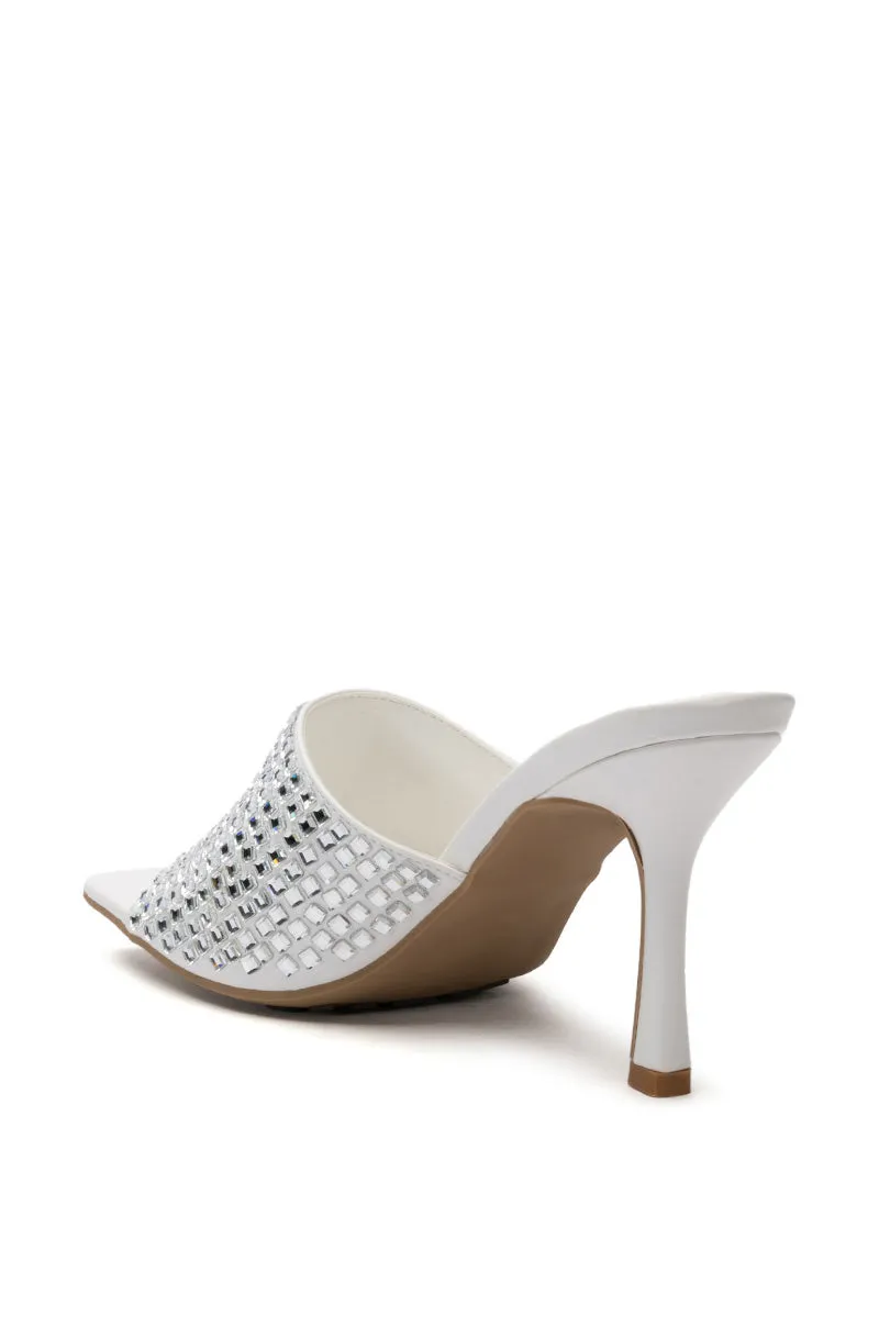 AZALEA WANG BUFFALO EMBELLIHED SANDAL IN WHITE sold by AKIRA product image thumbnail 4