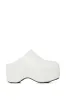 AZALEA WANG BALM WHITE PU CLOG sold by AKIRA