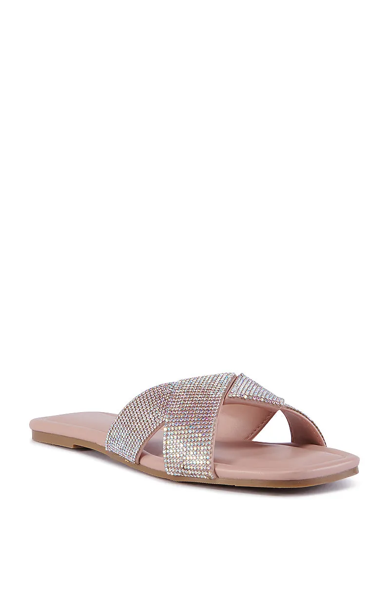 AZALEA WANG GOLDEN SEAL PINK FLAT SANDAL sold by AKIRA product image thumbnail 4