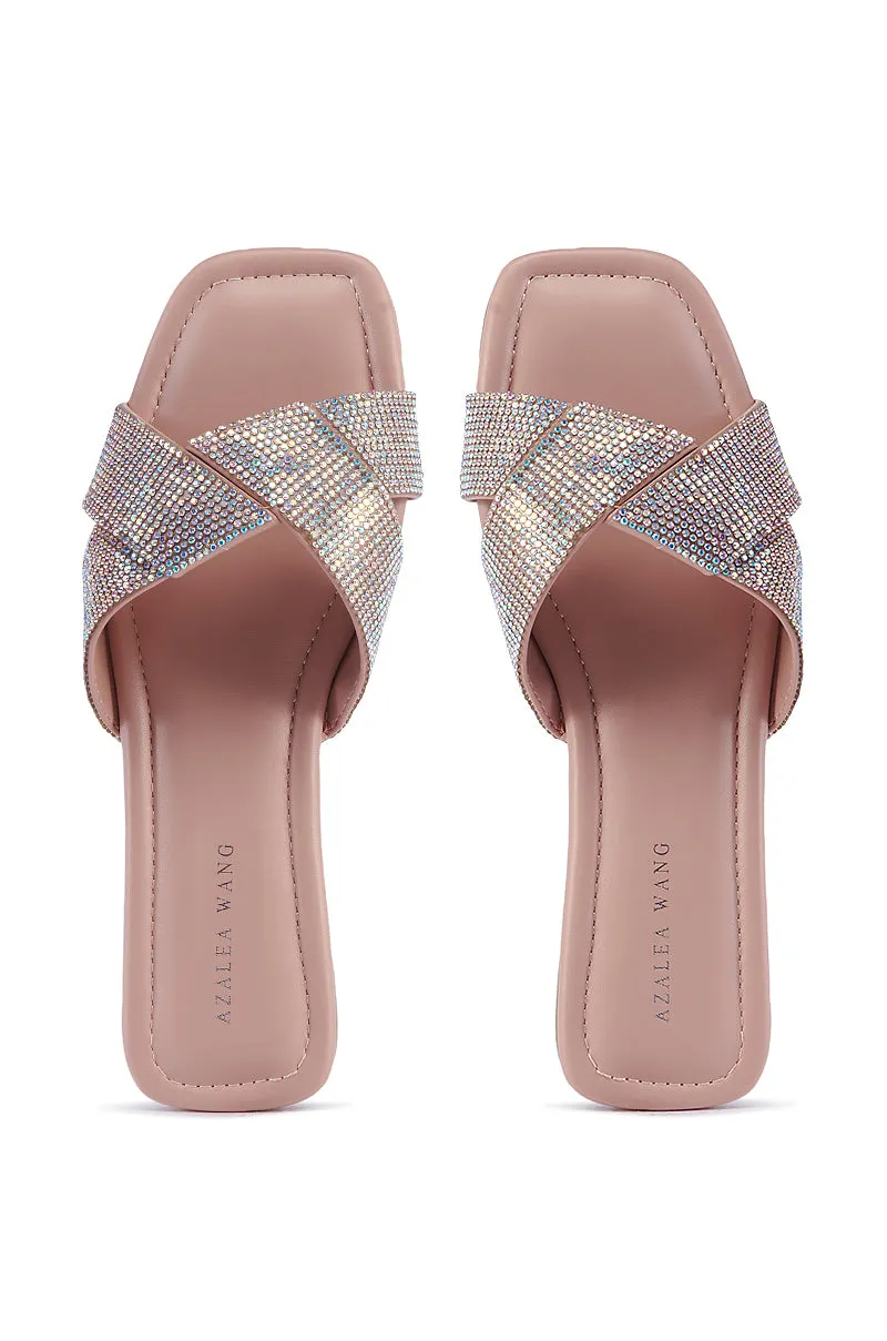 AZALEA WANG GOLDEN SEAL PINK FLAT SANDAL sold by AKIRA product image thumbnail 2
