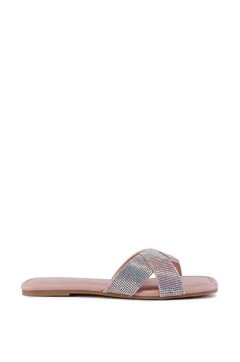 AZALEA WANG GOLDEN SEAL PINK FLAT SANDAL sold by AKIRA product image thumbnail 3