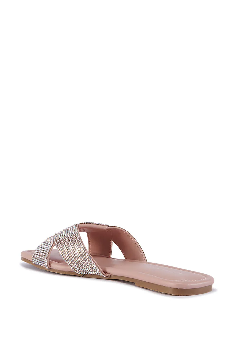 AZALEA WANG GOLDEN SEAL PINK FLAT SANDAL sold by AKIRA product image thumbnail 5