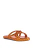 AZALEA WANG AMMON ORANGE METALLIC BRAIDED SANDAL sold by AKIRA
