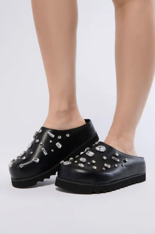 AZALEA WANG VONCILE BLACK CLOG sold by AKIRA