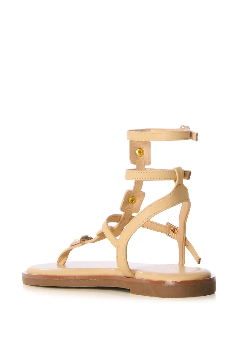 AZALEA WANG GINGKO NUDE GLADIATOR SANDAL sold by AKIRA product image thumbnail 4