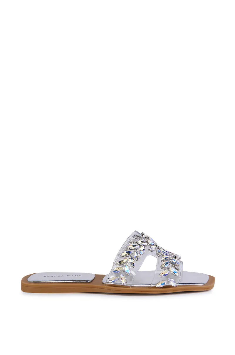 AZALEA WANG FALKEN SILVER SANDAL sold by AKIRA product image thumbnail 3
