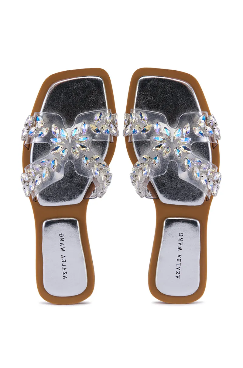 AZALEA WANG FALKEN SILVER SANDAL sold by AKIRA product image thumbnail 2