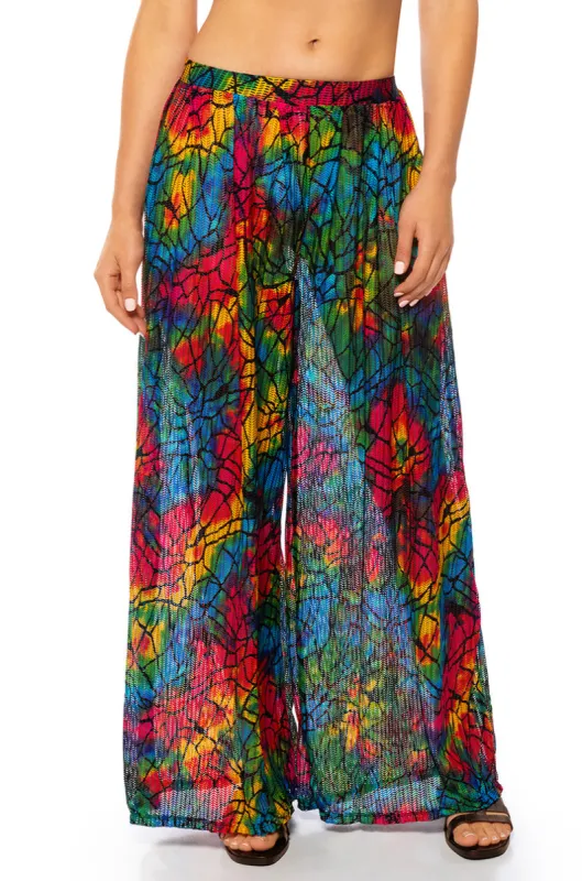 SAY MY NAME COLORFUL PALAZZO PANT sold by AKIRA