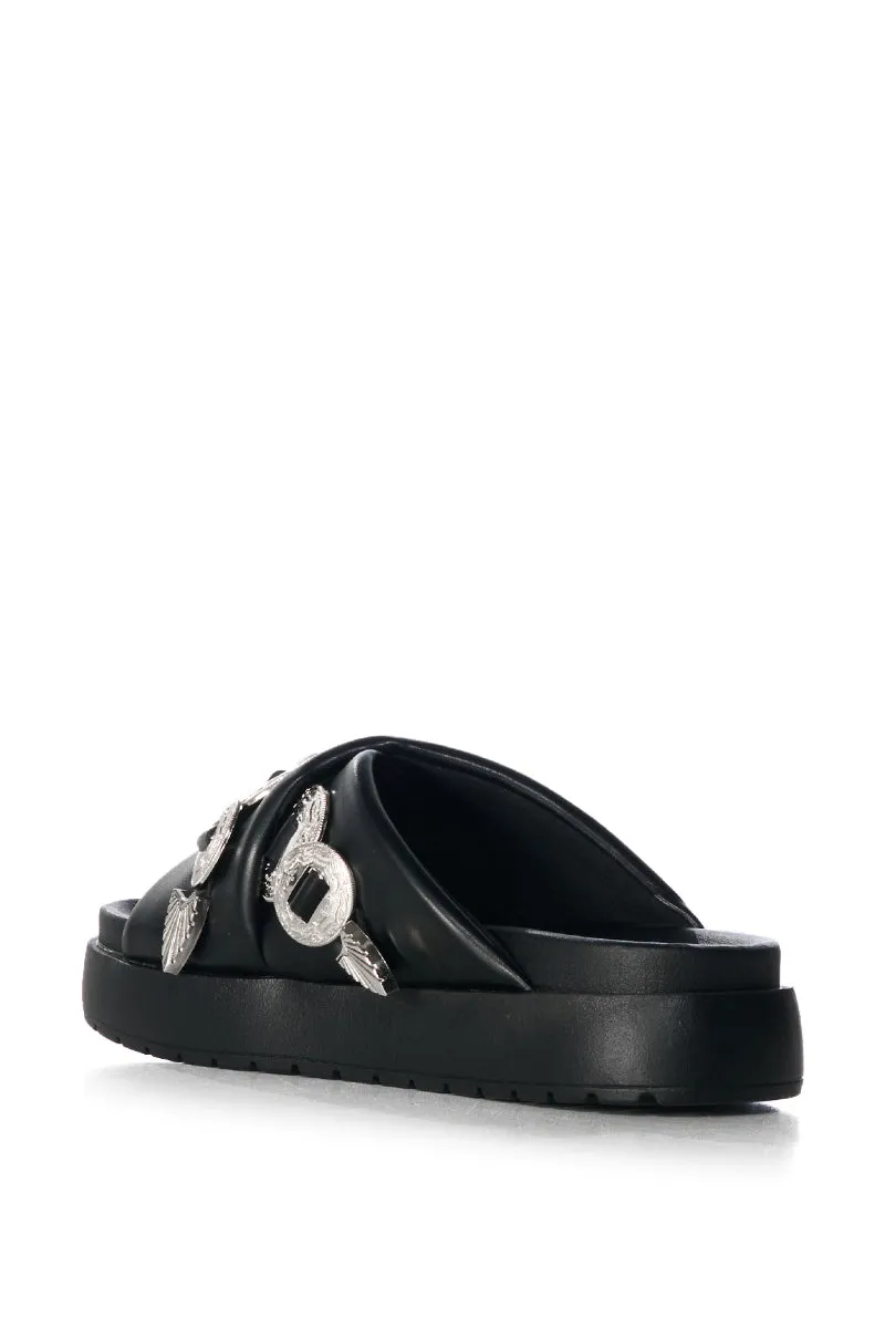 AZALEA WANG HUEY BLACK SANDAL sold by AKIRA product image thumbnail 5