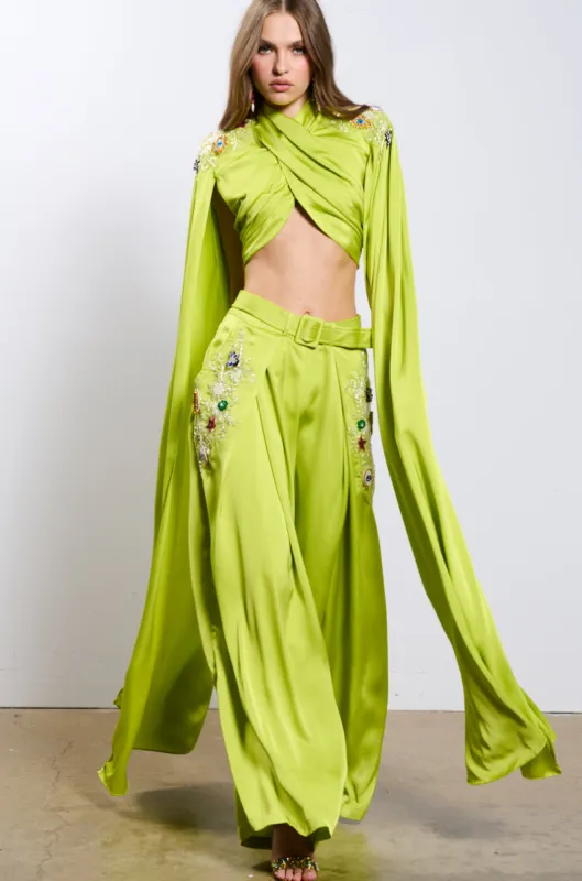 GREATEST ONE YET CROP BLOUSE sold by AKIRA
