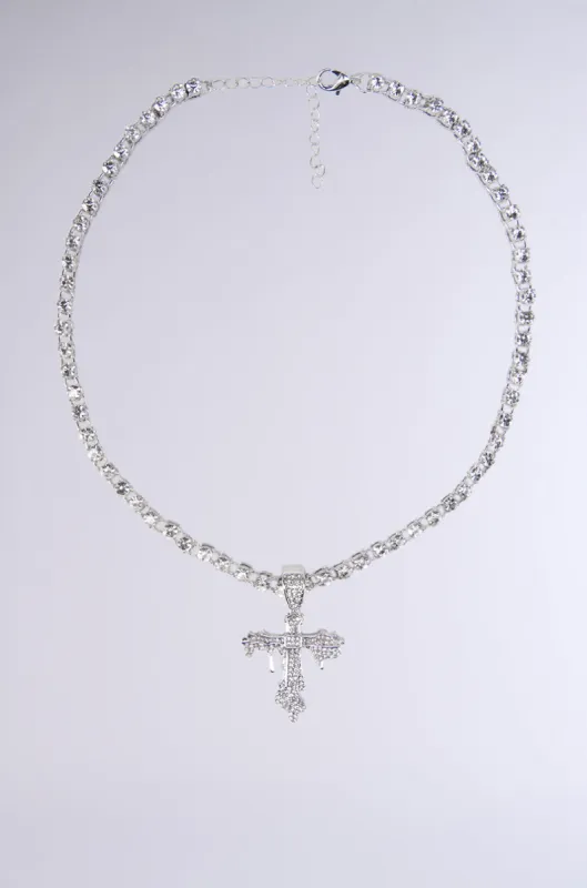 DRIPPY CROSS CHAIN made by AKIRA