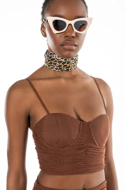 PERSEPHONE CROPPED MESH TANK sold by AKIRA