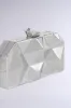BENT OUTTA SHAPE METALLIC CLUTCH sold by AKIRA