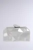 BENT OUTTA SHAPE METALLIC CLUTCH sold by AKIRA