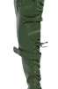 AZALEA WANG SHALE GREEN LACE UP BOOT sold by AKIRA