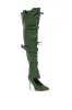 AZALEA WANG SHALE GREEN LACE UP BOOT sold by AKIRA
