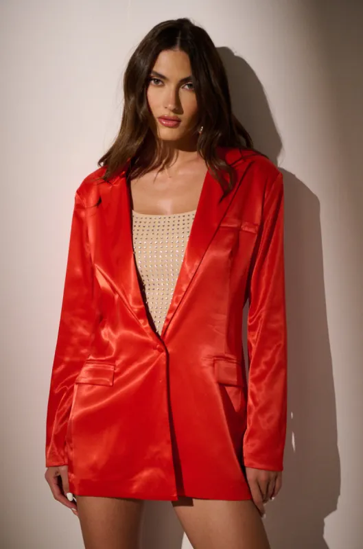 PASSIONE SATIN BLAZER sold by AKIRA