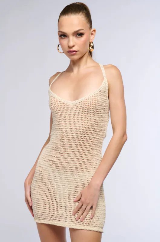 BOCA CROCHET MINI DRESS sold by AKIRA