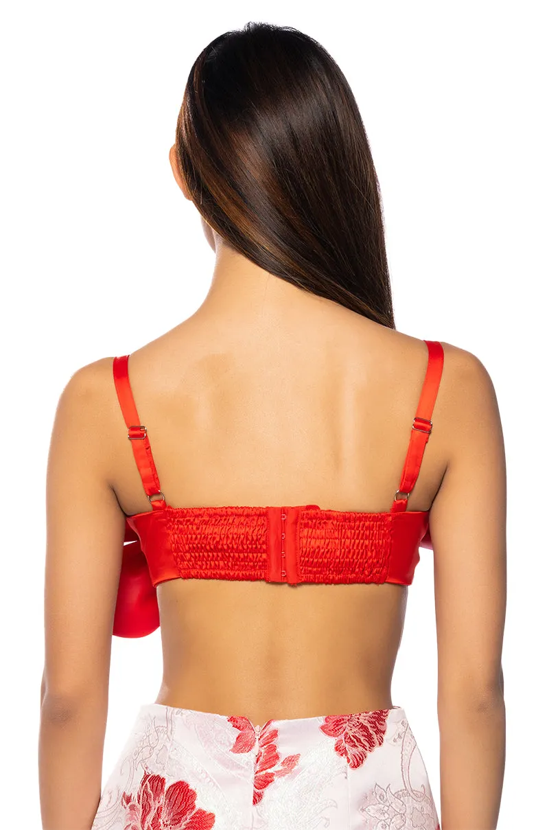 BLOSSOM FLORAL BRALETTE IN RED sold by AKIRA product image thumbnail 5