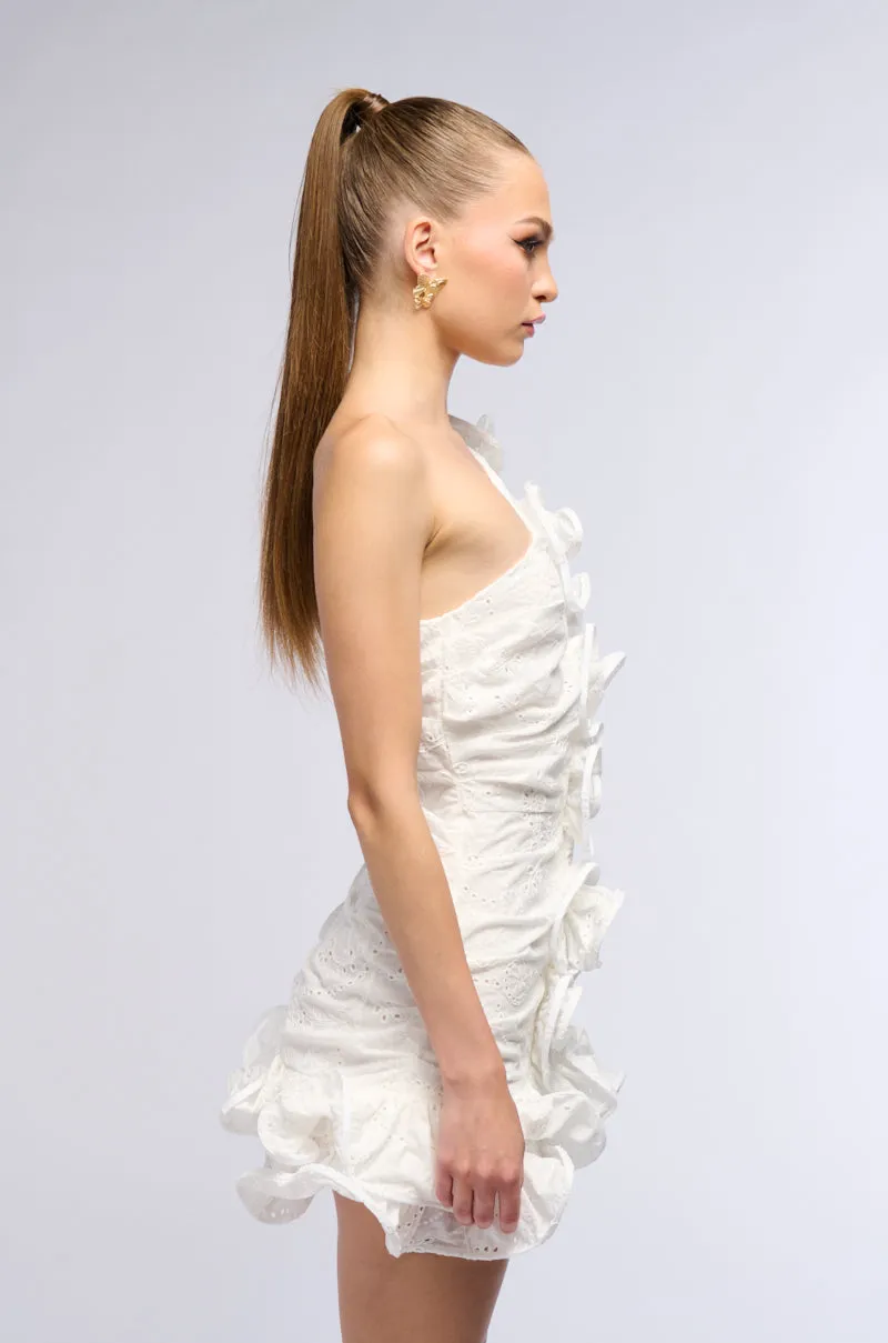 BEST DRESSED RUFFLED MINI DRESS sold by AKIRA product image thumbnail 4