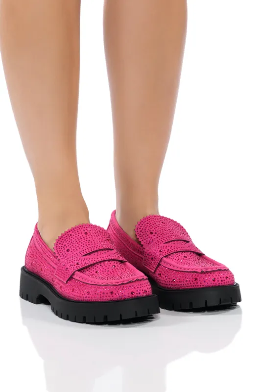 GENTLY EMBELLISHED LOAFER IN PINK sold by AKIRA