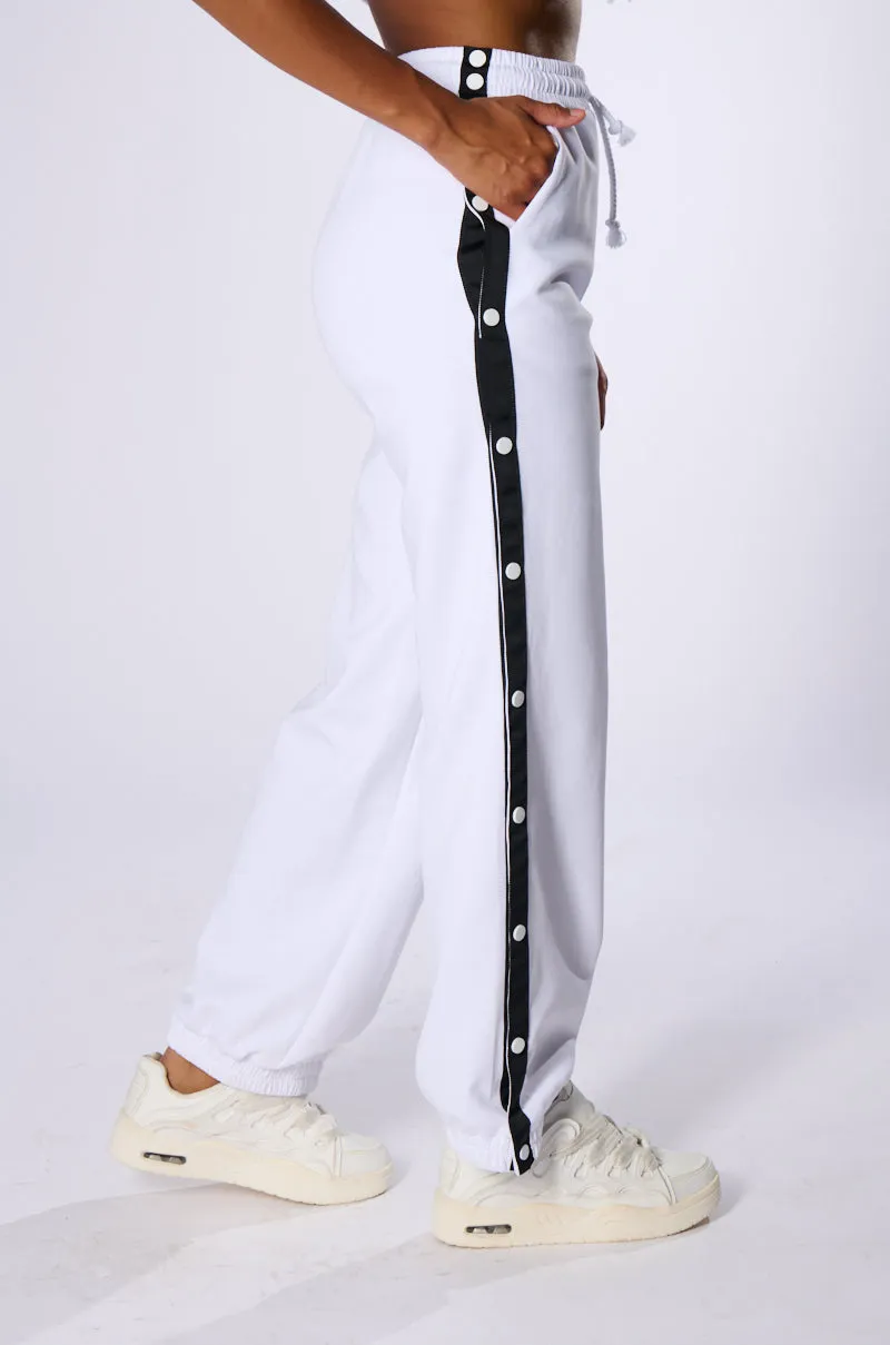 DIDN'T THEY TELL YOU WIDE LEG BREAK AWAY SWEAT PANT sold by AKIRA product image thumbnail 3