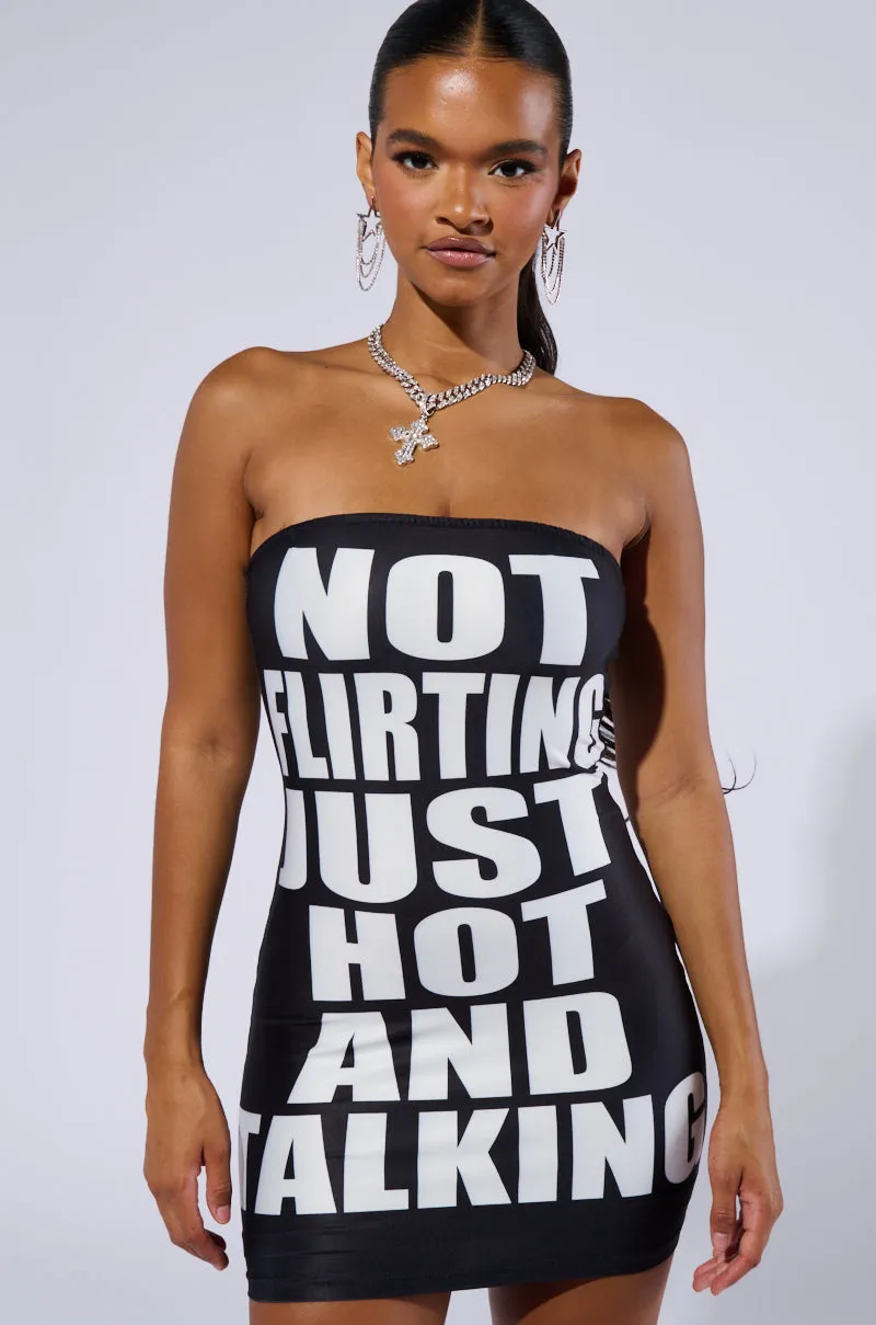 JUST HOT GRAPHIC MINI DRESS sold by AKIRA product image thumbnail 2