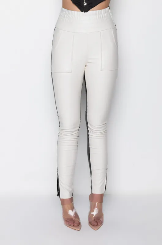 ONLY YOU TWO TONED PU PANT sold by AKIRA