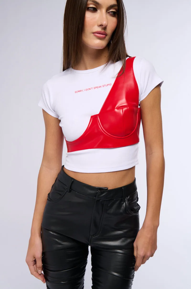 THE COLD SHOULDER HARNESS sold by AKIRA product image thumbnail 2