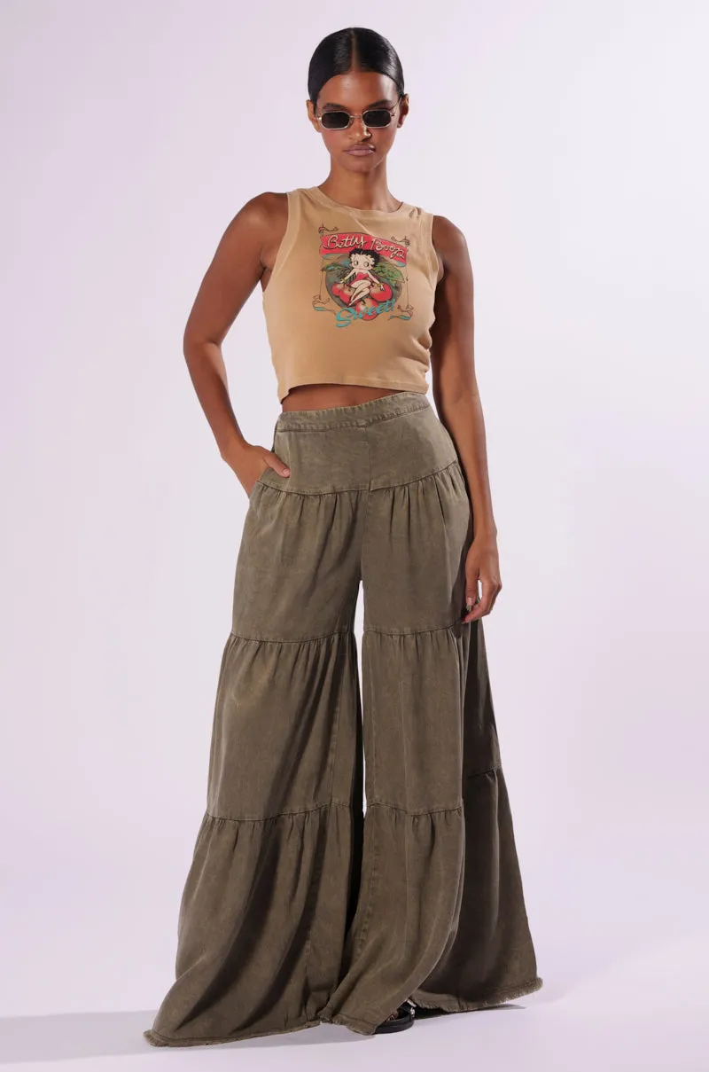 INDIE WASHED WIDE LEG PANT sold by AKIRA