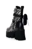 AZALEA WANG FOLLOW CHUNKY COMBAT BOOTIE IN ZEBRA sold by AKIRA