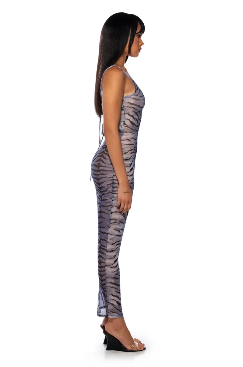 VISUALIZE ME MESH MAXI DRESS sold by AKIRA product image thumbnail 4