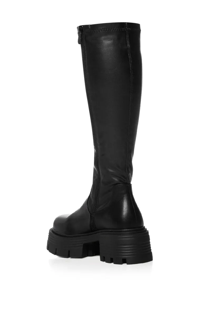AZALEA WANG LYNX BOOT WITH 4 WAY STRETCH IN BLACK sold by AKIRA product image thumbnail 5