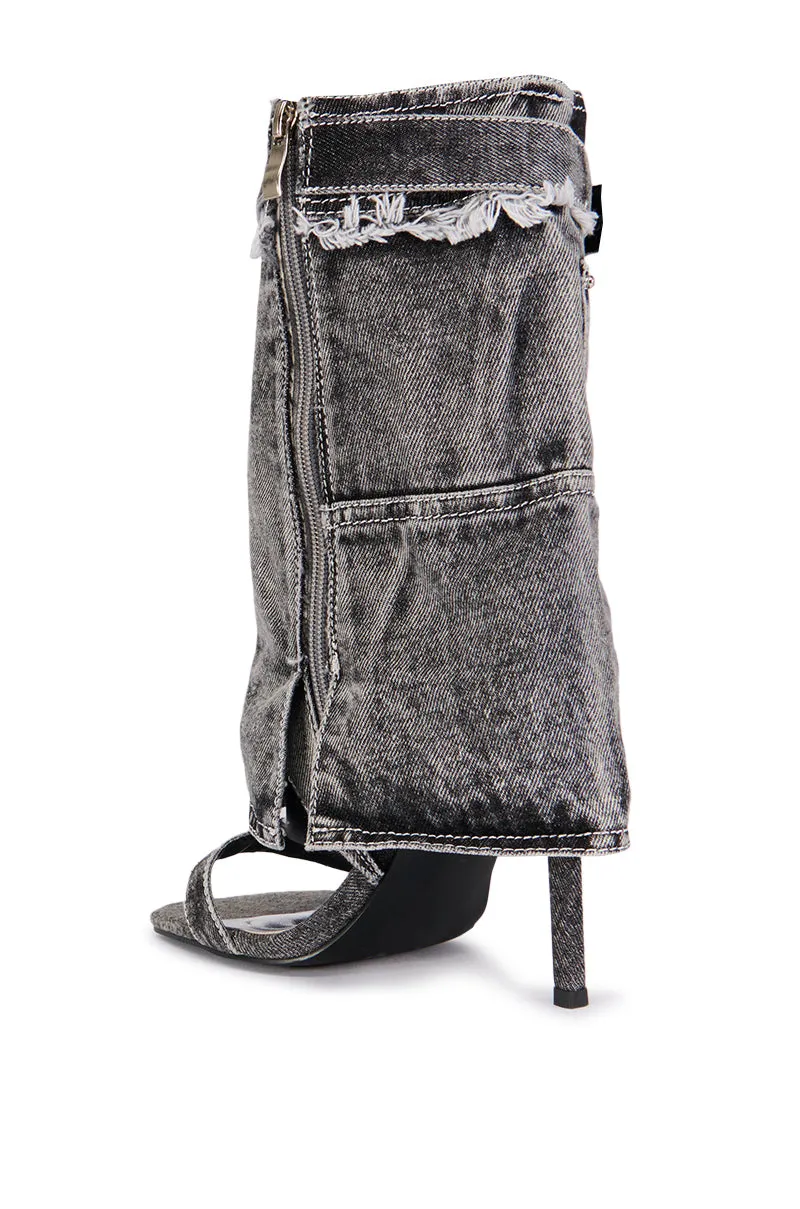 AZALEA WANG CRISPS FOLDOVER HIGH HEEL sold by AKIRA product image thumbnail 4