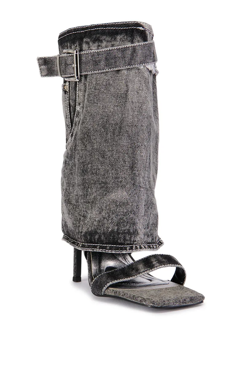 AZALEA WANG CRISPS FOLDOVER HIGH HEEL sold by AKIRA product image thumbnail 3