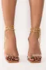 AZALEA WANG LEAVE IT ALL BEHIND STILETTO SANDAL IN DARK NUDE sold by AKIRA