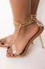 AZALEA WANG LEAVE IT ALL BEHIND STILETTO SANDAL IN DARK NUDE sold by AKIRA