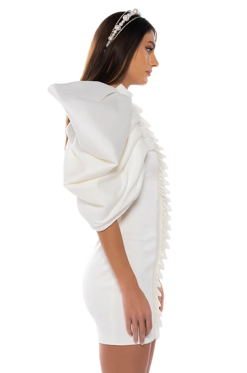 ANNIKA STATEMENT SLEEVE MINI DRESS sold by AKIRA product image thumbnail 3