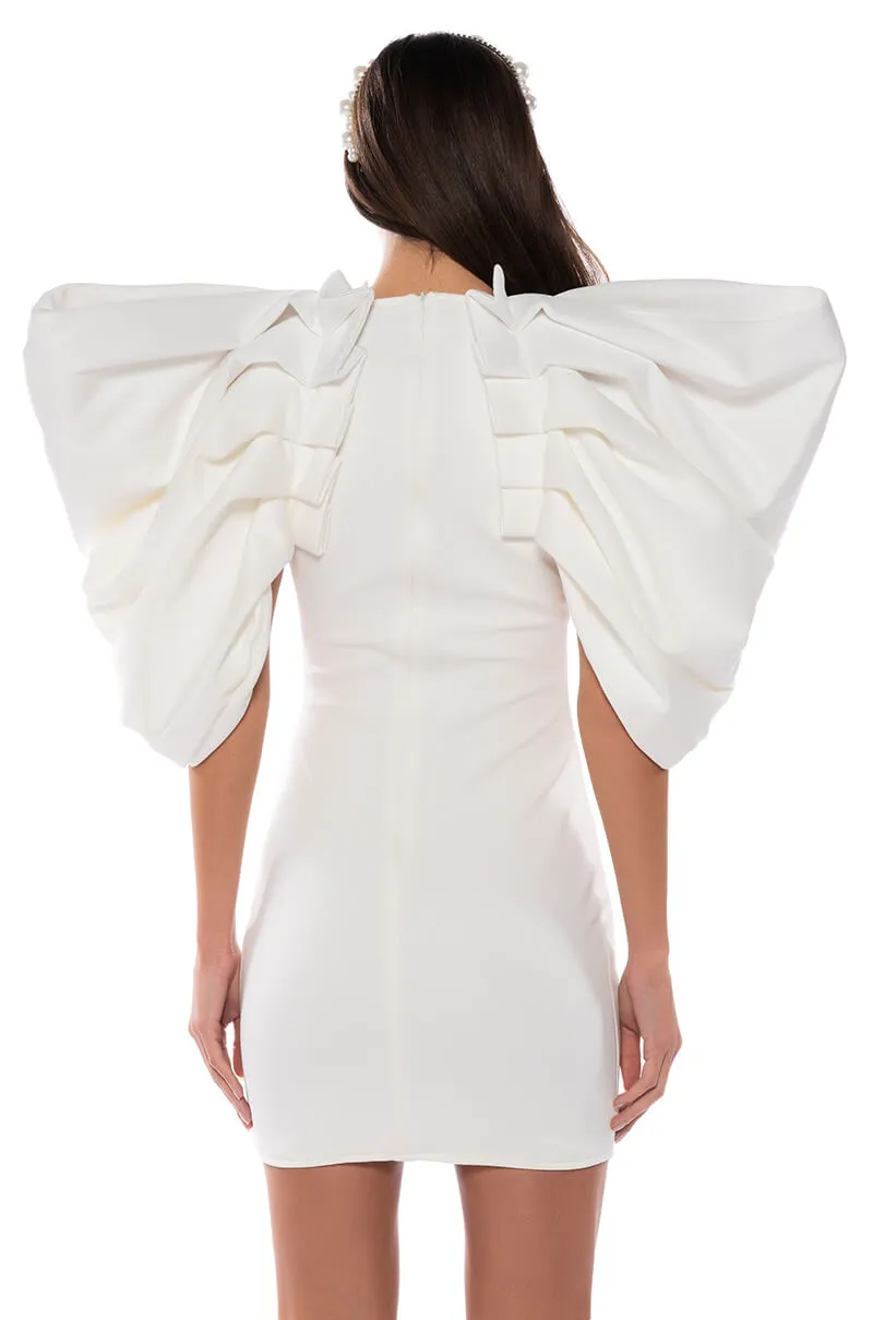 ANNIKA STATEMENT SLEEVE MINI DRESS sold by AKIRA product image thumbnail 4