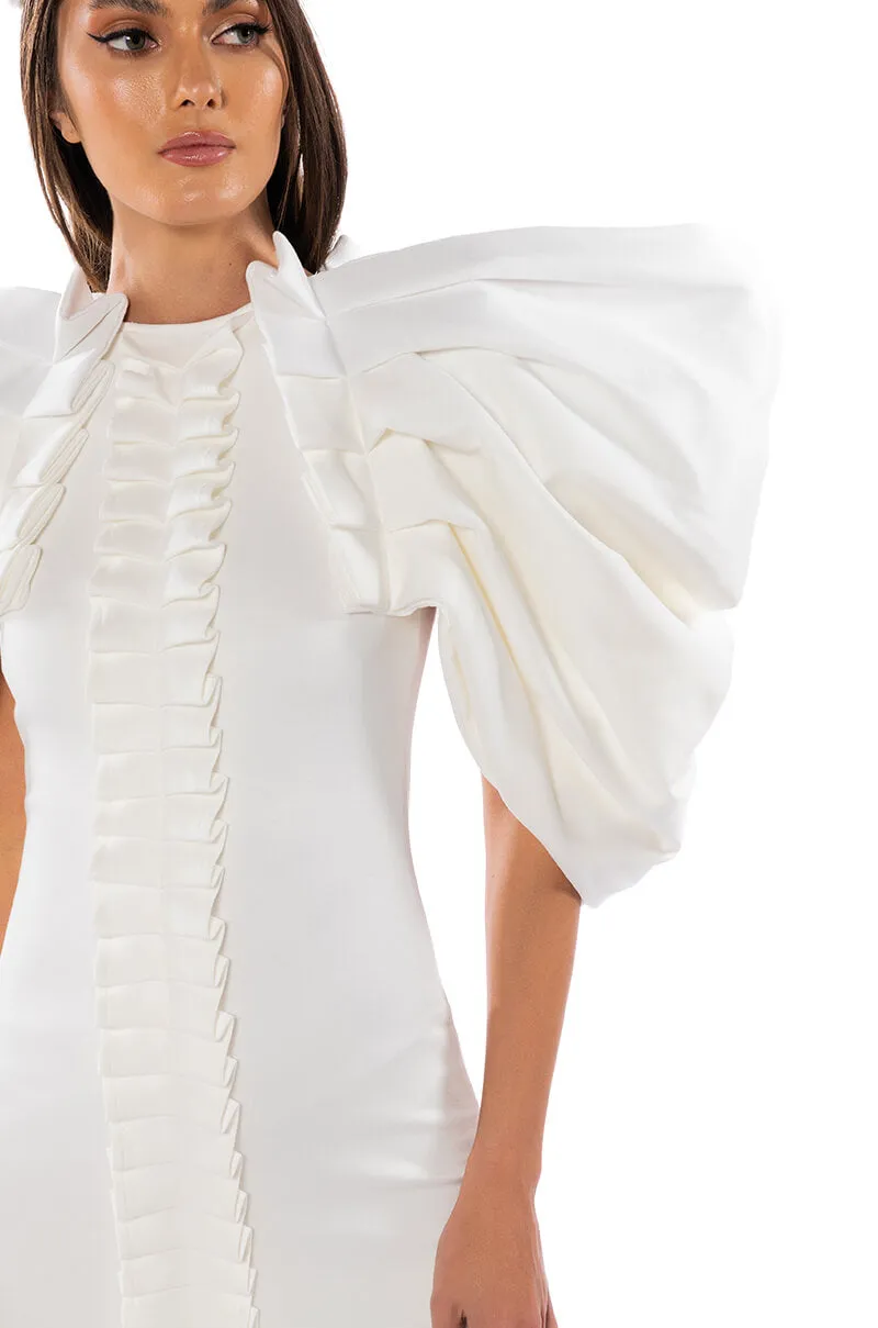 ANNIKA STATEMENT SLEEVE MINI DRESS sold by AKIRA product image thumbnail 5