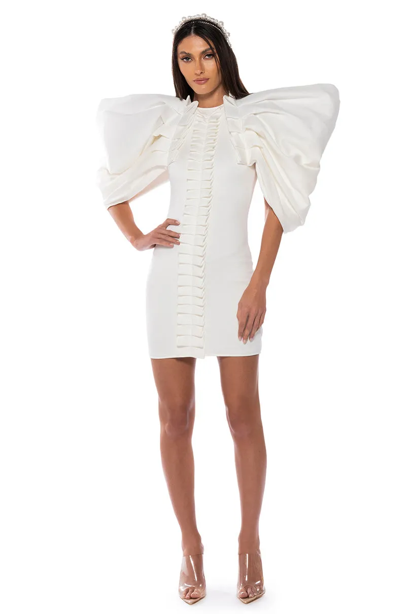 ANNIKA STATEMENT SLEEVE MINI DRESS sold by AKIRA product image thumbnail 2