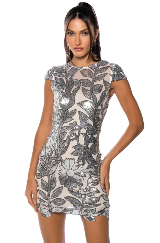 FLORA SEQUIN MINI DRESS sold by AKIRA